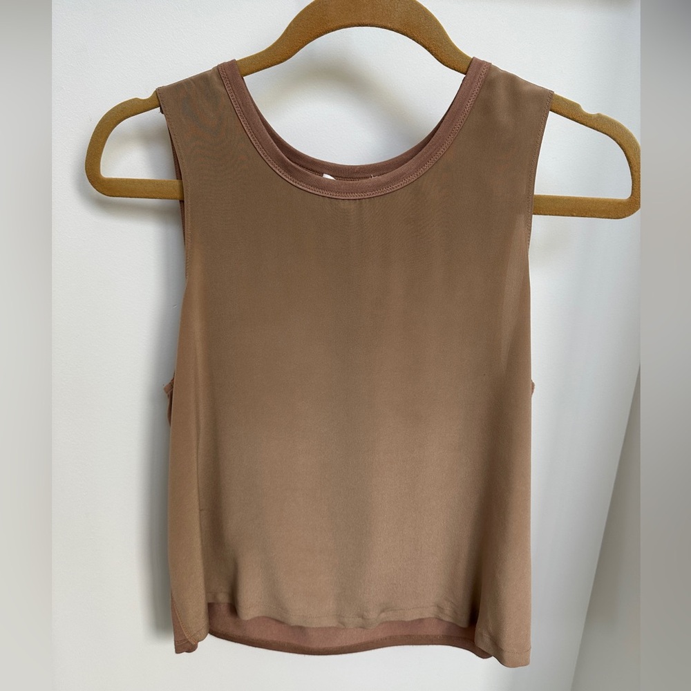 Splendid Tan Sleeveless Top